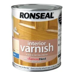 Ronseal Diamond Hard Clear Satin Wood Varnish, 2.5L