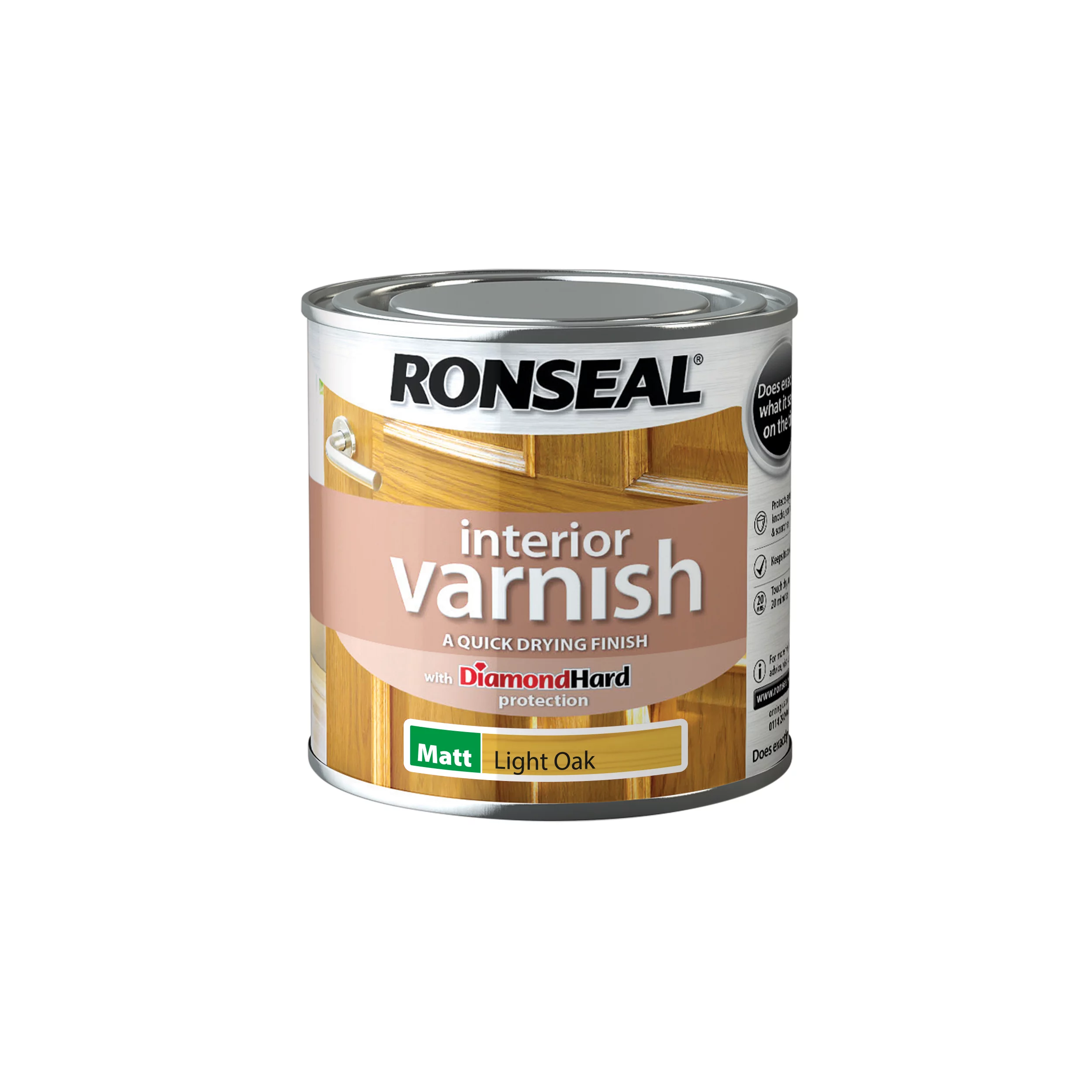 Ronseal Interior Oak Matt Varnish, 250ml 2 Ronseal Interior Oak Matt Varnish, 250ml - Image 2