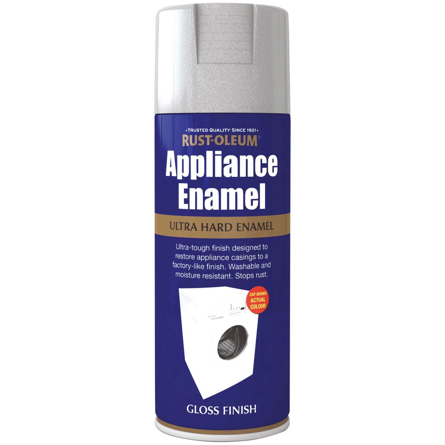 Rust-Oleum Appliance Enamel Gloss Stainless Steel Effect Spray Paint, 400ml 2 Rust-Oleum Appliance Enamel Gloss Stainless Steel Effect Spray Paint, 400ml - Image 2