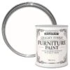 Rust-Oleum Chalk White Chalky Effect Matt Furniture Paint, 750ml