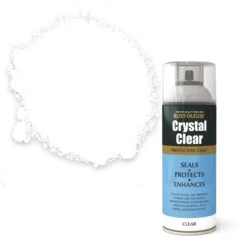 Rust-Oleum Crystal Clear Matt Lacquer Spray Paint, 400ml
