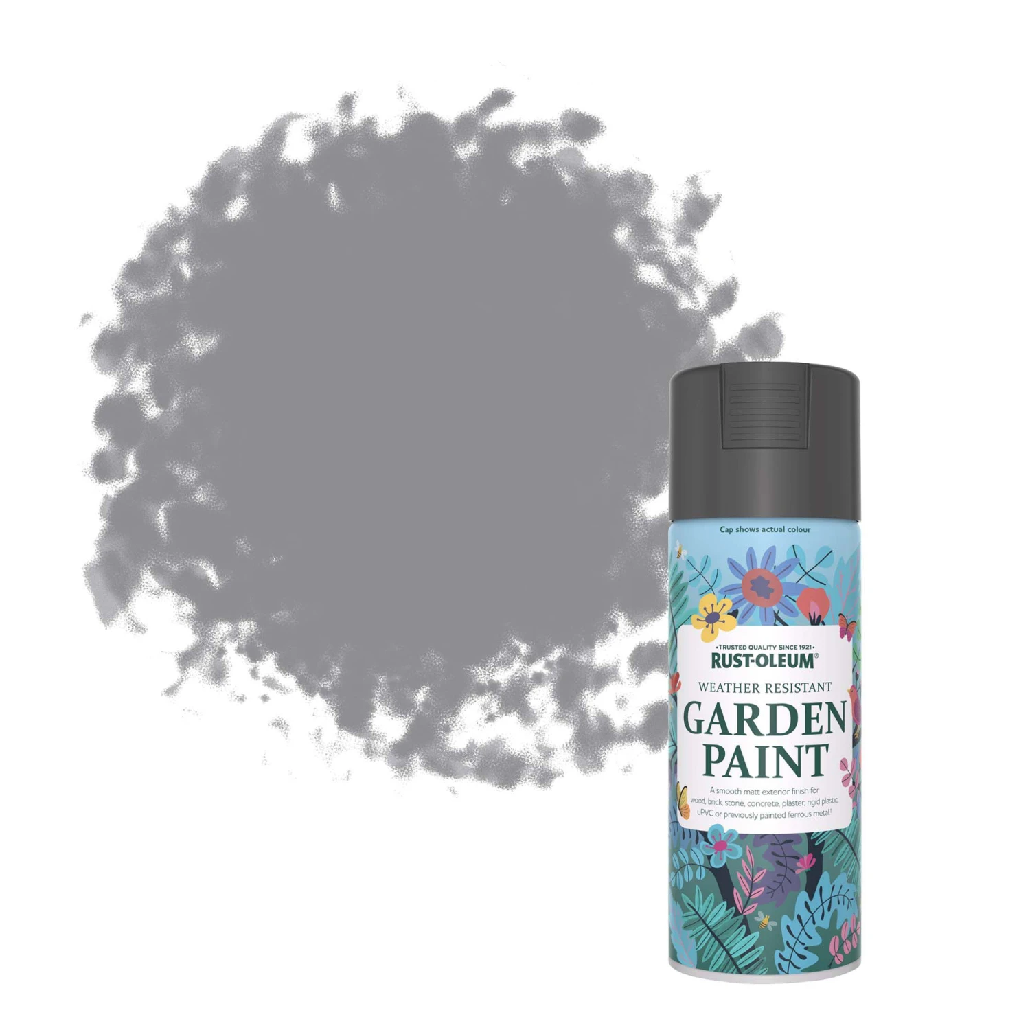 Rust-Oleum Garden Paint Anthracite Matt Multi-surface Garden Paint, 400ml Spray Can 1 Rust-Oleum Garden Paint Anthracite Matt Multi-surface Garden Paint, 400ml Spray Can