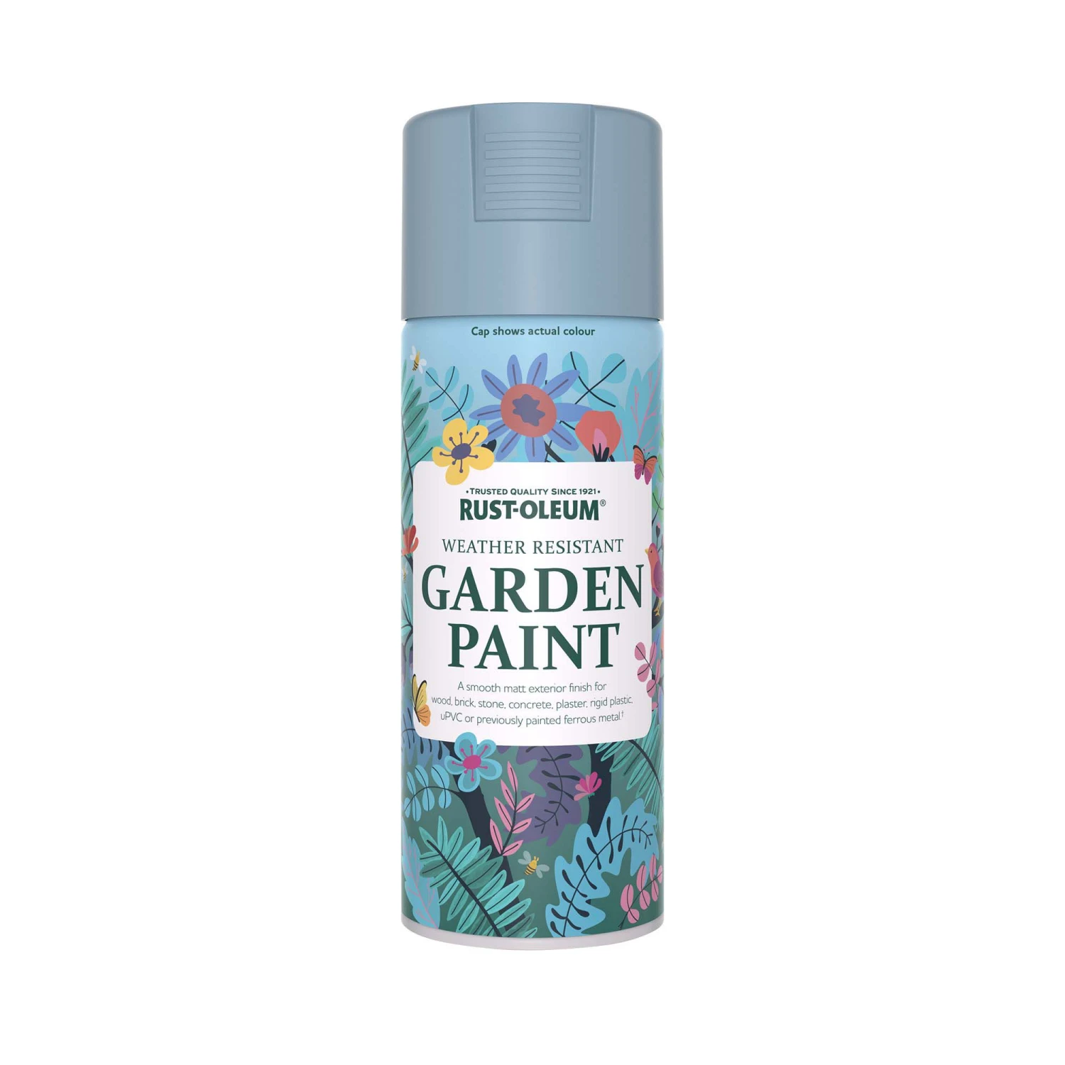 Rust-Oleum Garden Paint Blue Sky Matt Multi-surface Garden Paint, 400ml Spray Can 2 Rust-Oleum Garden Paint Blue Sky Matt Multi-surface Garden Paint, 400ml Spray Can - Image 2