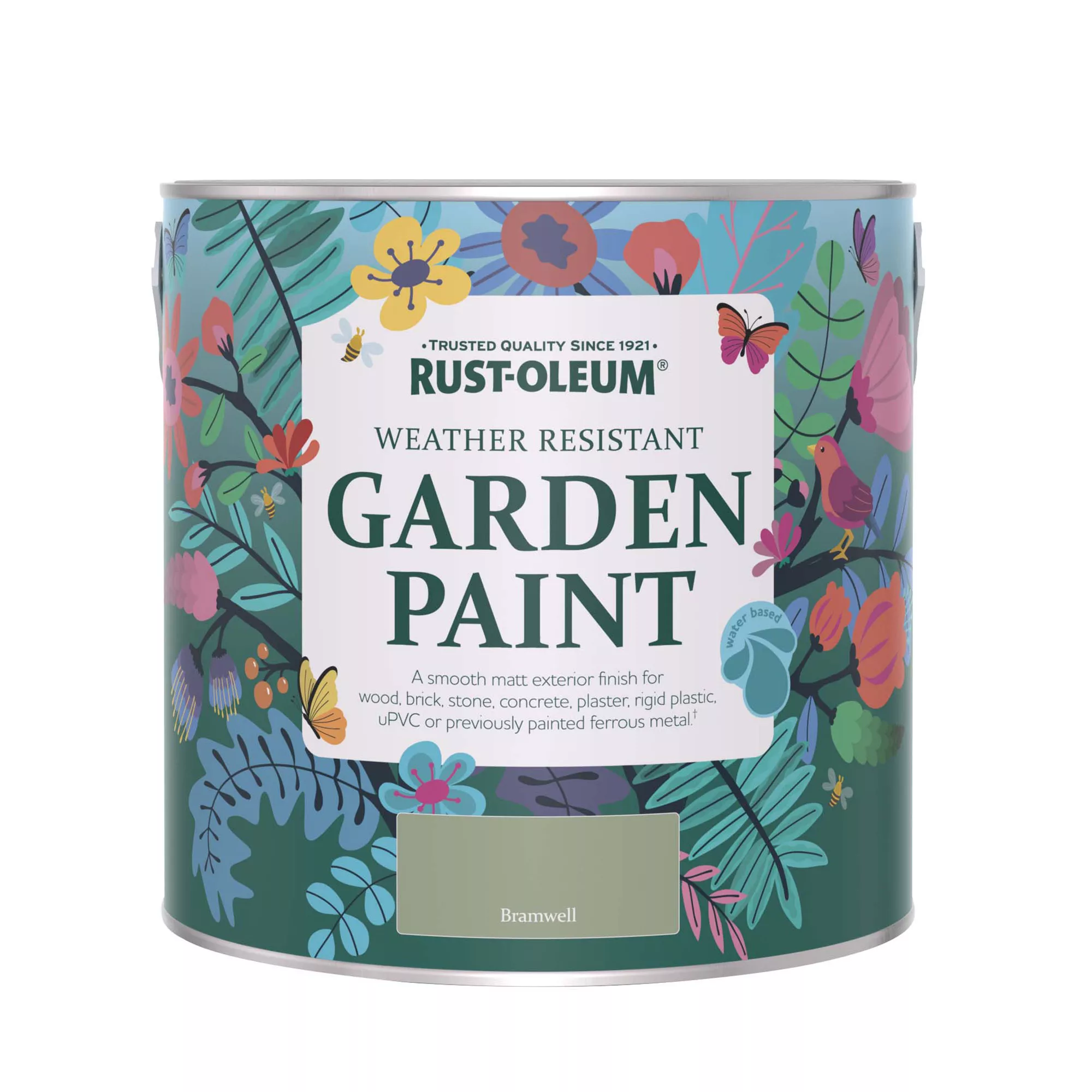 Rust-Oleum Garden Paint Bramwell Matt Multi-surface Garden Paint, 2.5L Tin 2 Rust-Oleum Garden Paint Bramwell Matt Multi-surface Garden Paint, 2.5L Tin - Image 2
