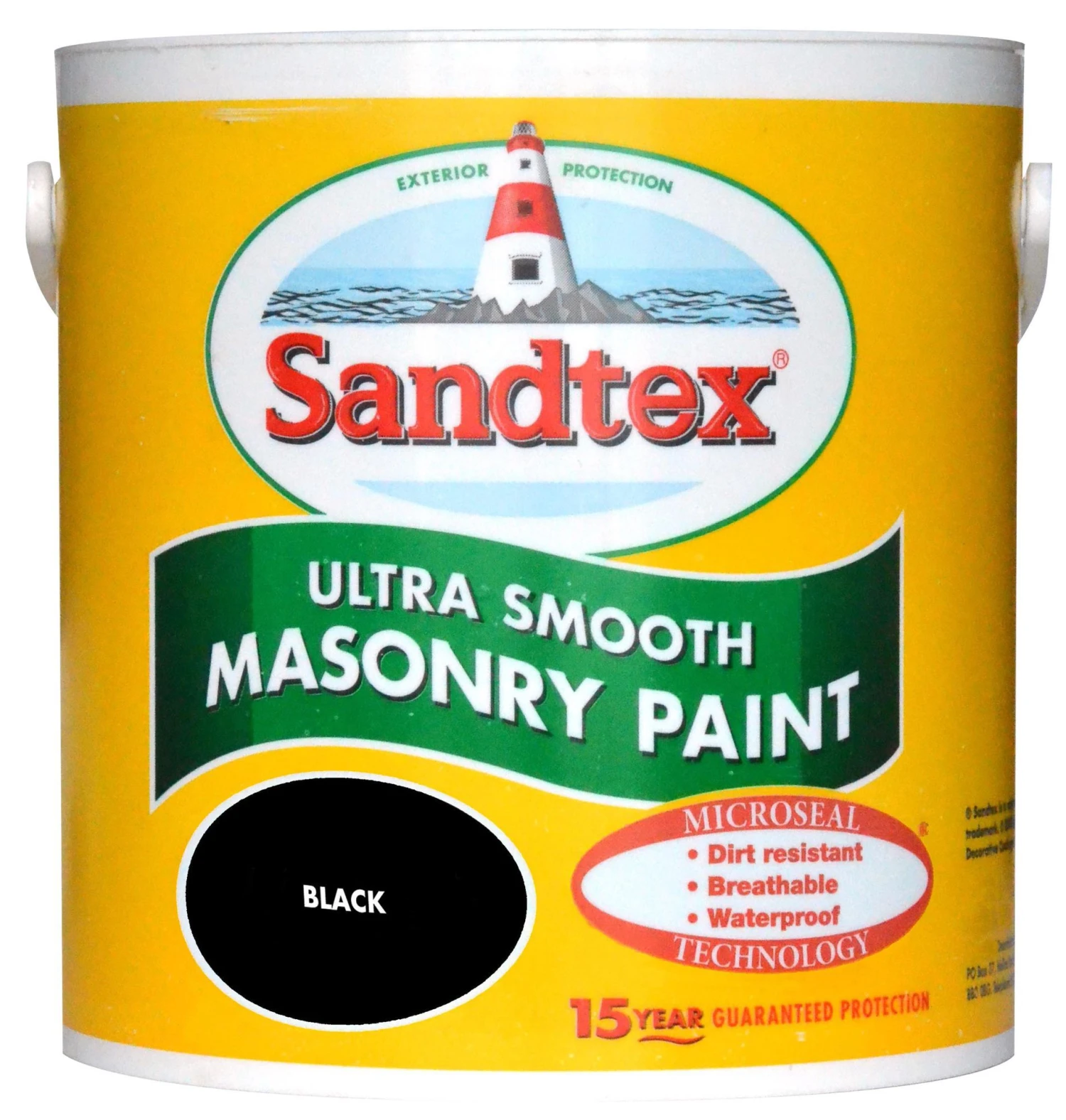 Sandtex Ultra Smooth Black Smooth Masonry Paint, 2.5L 1 Sandtex Ultra Smooth Black Smooth Masonry Paint, 2.5L