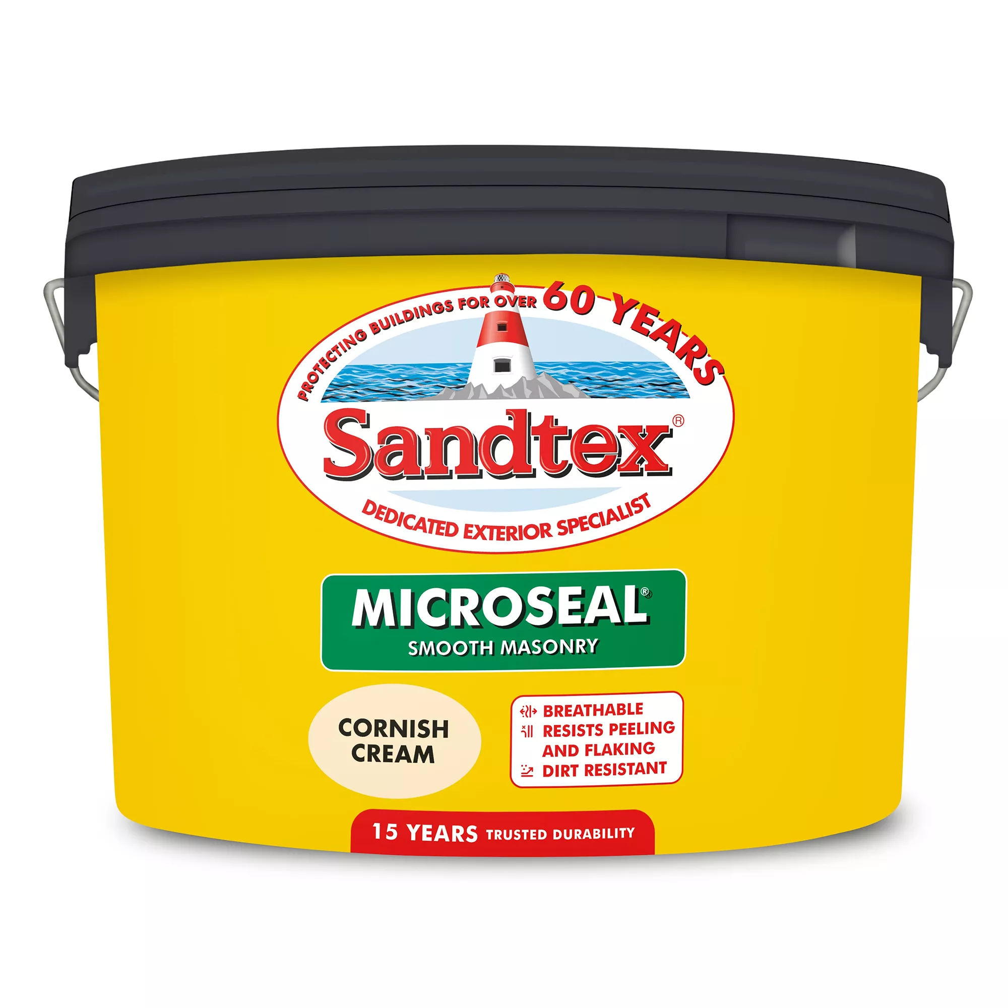 Sandtex Ultra Smooth Cornish Cream Masonry Paint, 10L 2 Sandtex Ultra Smooth Cornish Cream Masonry Paint, 10L - Image 2