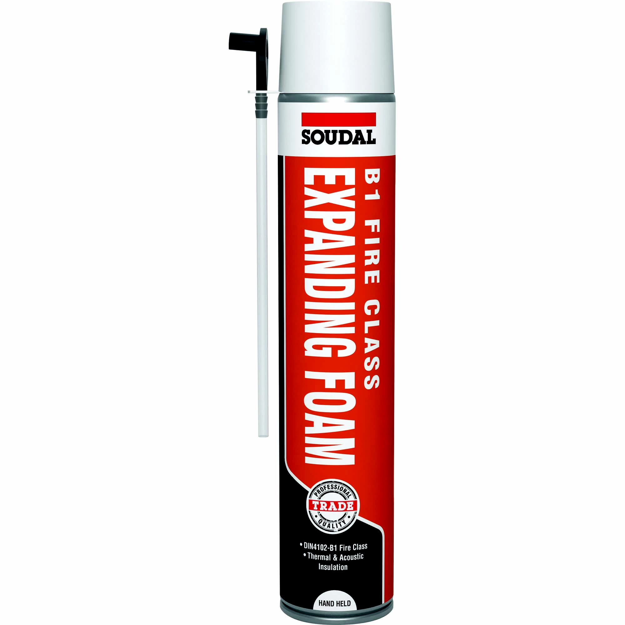Soudal Trade B1 Fire-rated Hand-held Expanding Foam 750ml 1 Soudal Trade B1 Fire-rated Hand-held Expanding Foam 750ml