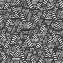 Superfresco Easy Black & White Ethnic Stitch Smooth Wallpaper