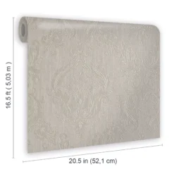 Tregenna Cream Damask Textured Wallpaper -Outlet Paint Hub Store tregenna cream damask textured wallpaper5059340410333 02t