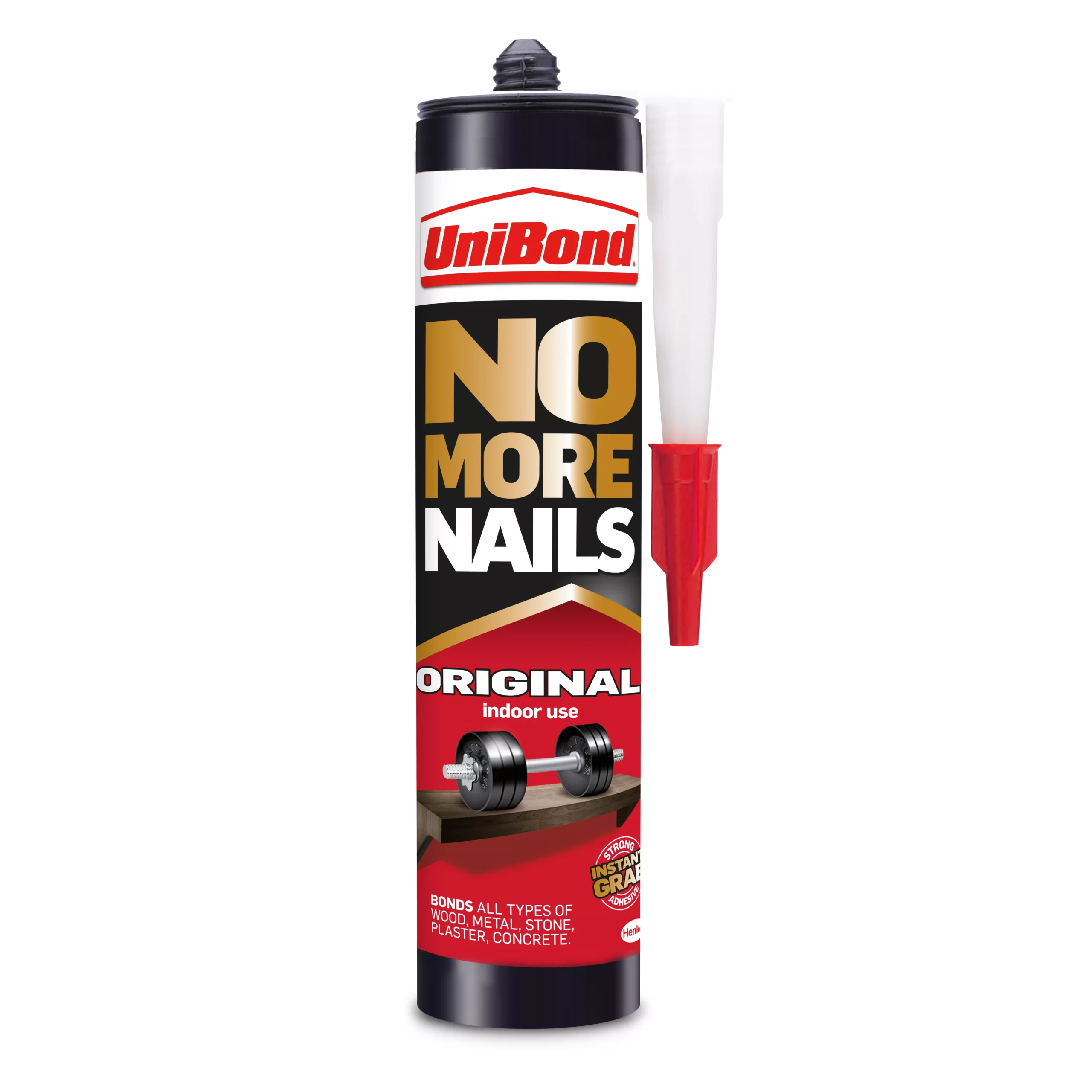 UniBond No More Nails Original White Grab Adhesive 280ml, Pack Of 3 2 UniBond No More Nails Original White Grab Adhesive 280ml, Pack Of 3 - Image 2
