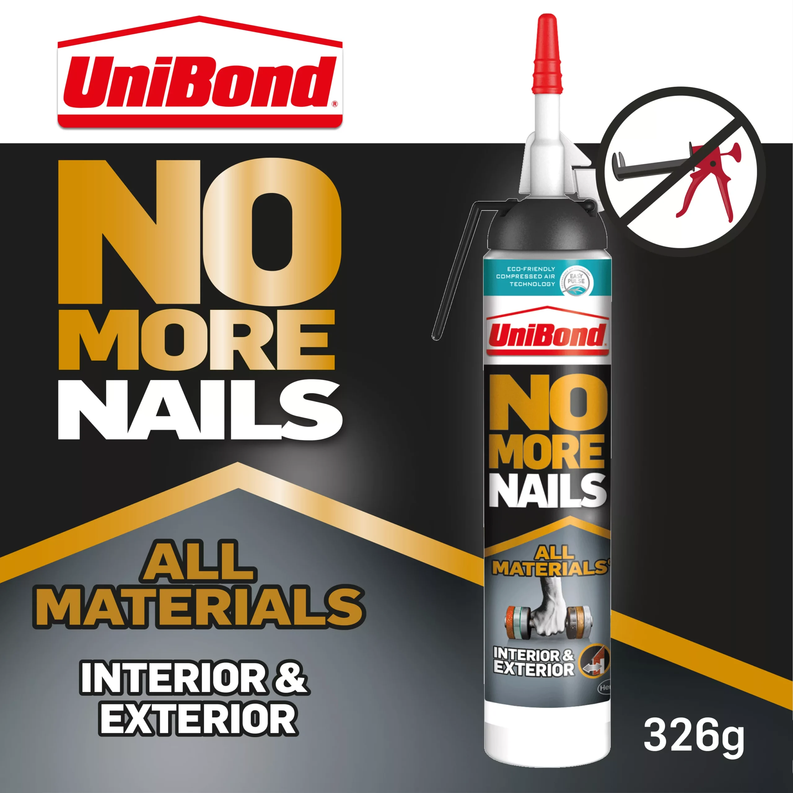 UniBond No More Nails White Construction Grab Adhesive 220ml 2 UniBond No More Nails White Construction Grab Adhesive 220ml - Image 2