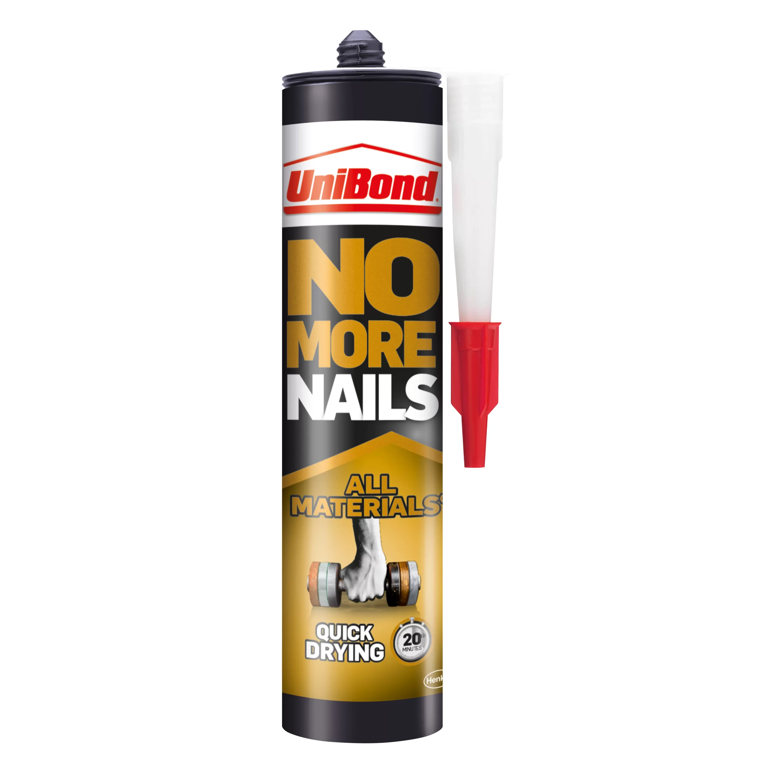 UniBond No More Nails White Grab Adhesive 390ml 1 UniBond No More Nails White Grab Adhesive 390ml
