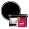 V33 Renovation Quartz Black Satinwood Cupboard & Cabinet Paint, 2L