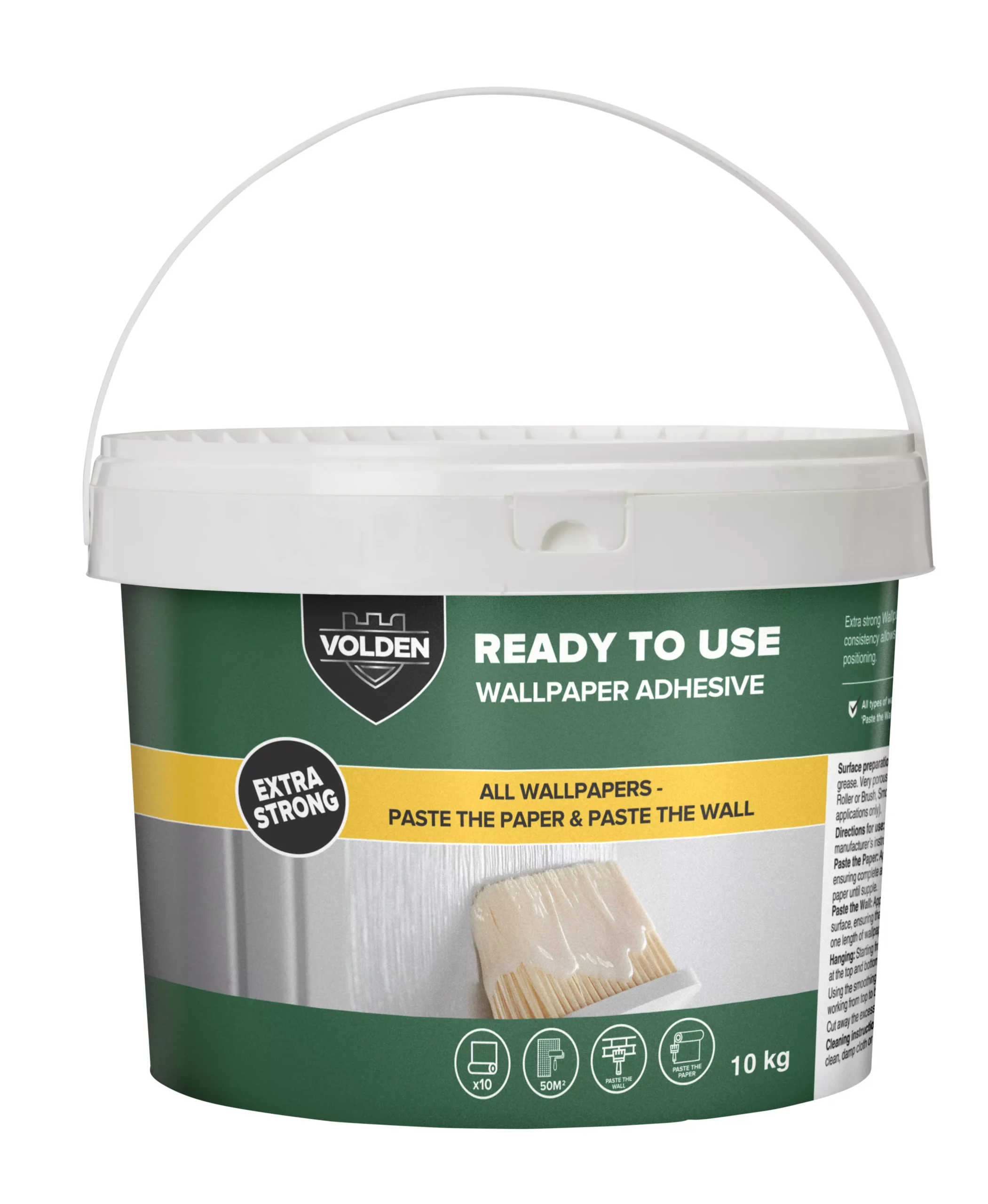 Volden Ready Mixed Wallpaper Adhesive 10kg - 10 Rolls 2 Volden Ready Mixed Wallpaper Adhesive 10kg - 10 Rolls - Image 2