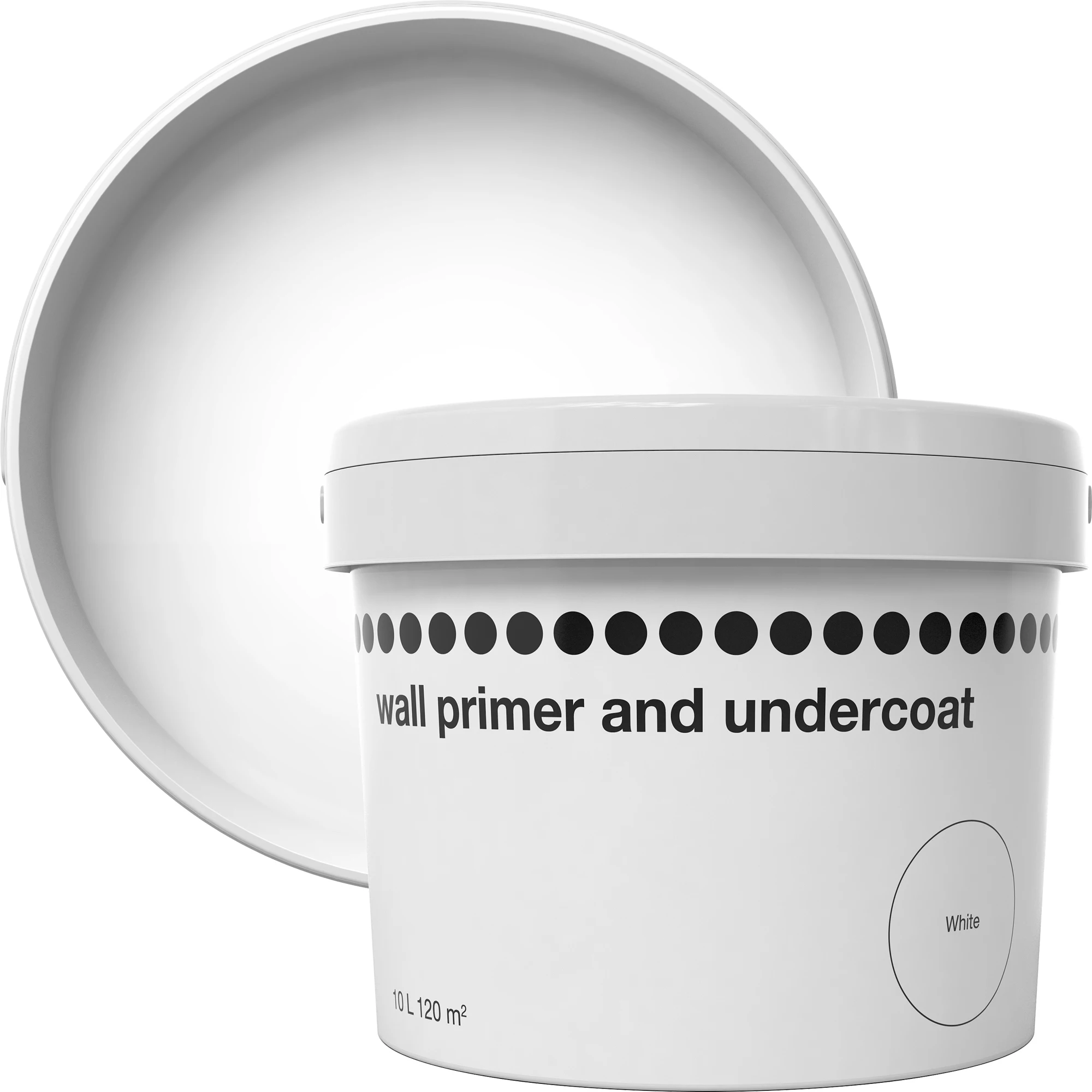 Walls White Primer & Undercoat, 10L 1 Walls White Primer & Undercoat, 10L